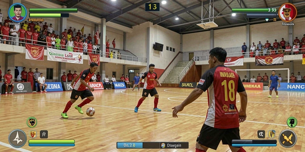 Fitur multiplayer yang memungkinkan bermain dengan teman.