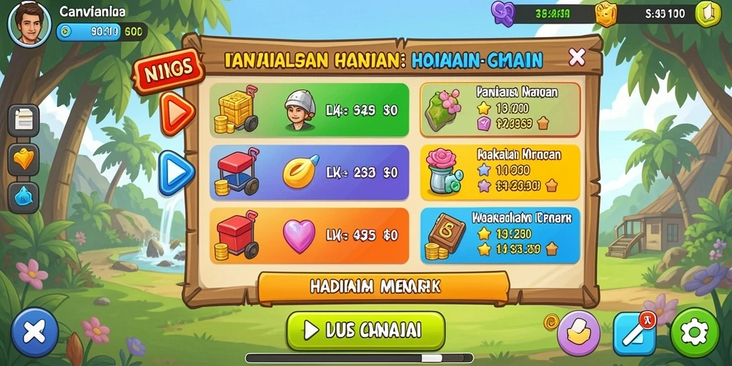 Tantangan harian yang menguji keterampilan pemain.