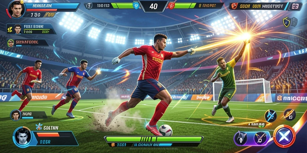 Gambaran gameplay yang menegangkan dan seru.