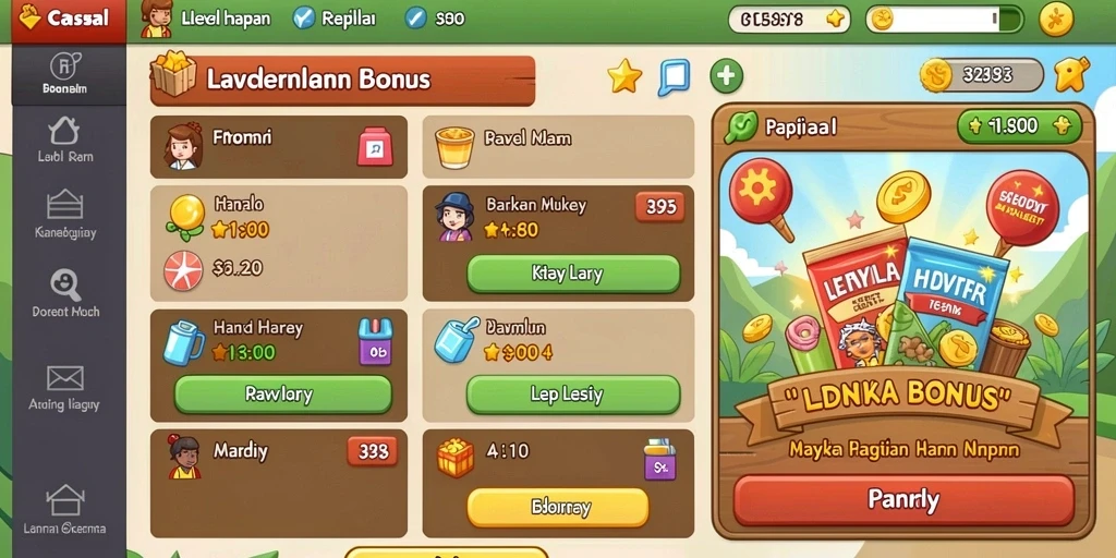 Screenshot memperlihatkan salah satu permainan slot yang tersedia.
