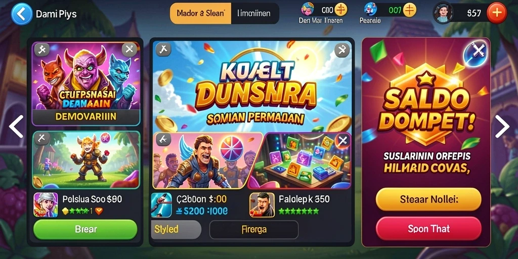 Pengaturan permainan yang mudah diakses dan digunakan.