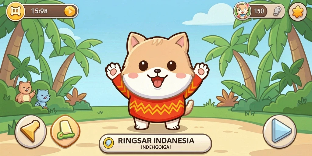 Leaderboard yang kompetitif untuk menunjukkan peringkat pemain.